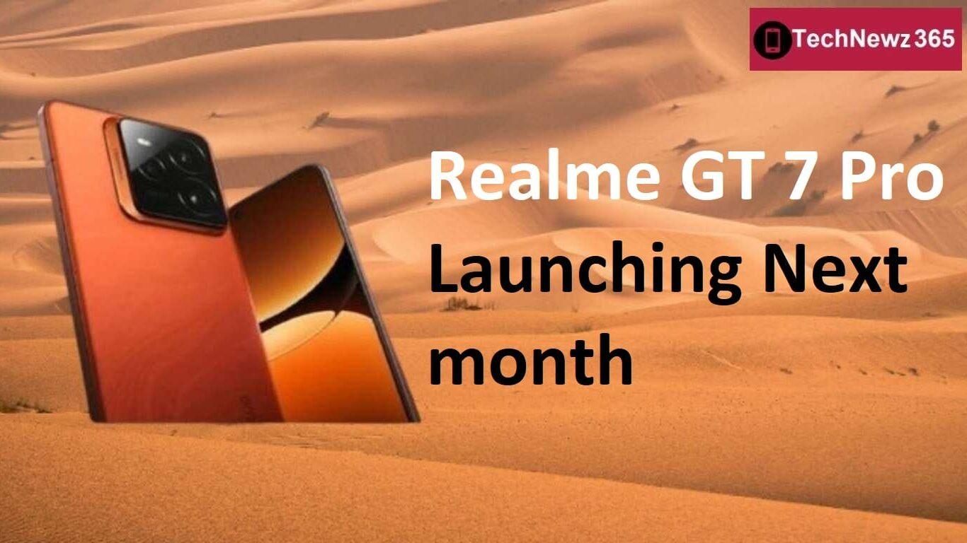 Realme GT 7 Pro smartphone image on a beautiful hill background