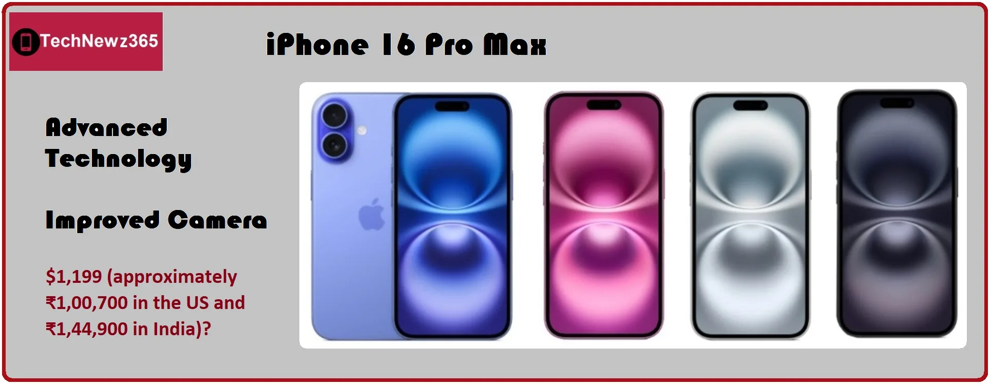 The iPhone 16 Pro Max